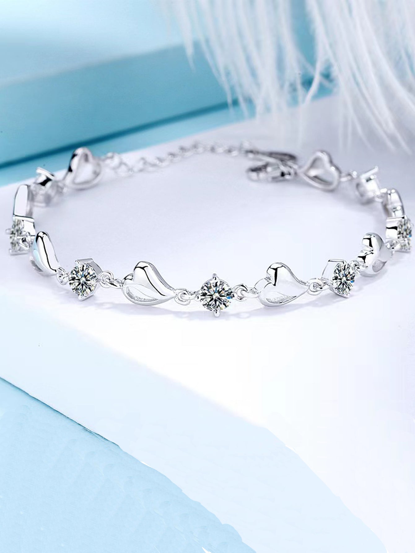 Elegant Women's 925 Sterling Silver Moissanite Gorgeous