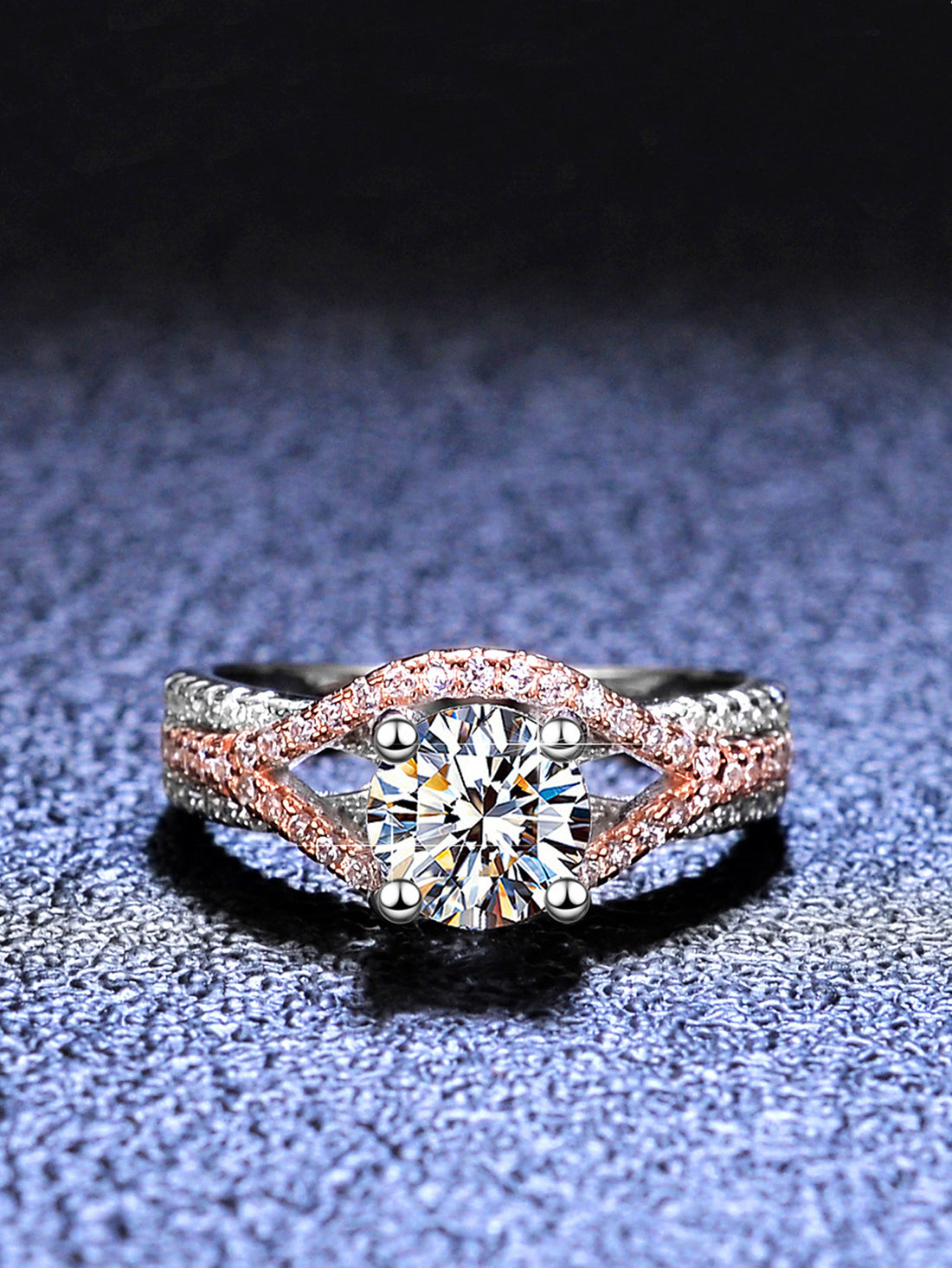 Trendy Moissanite Rings for Women S925 Silver Rings With Certificate