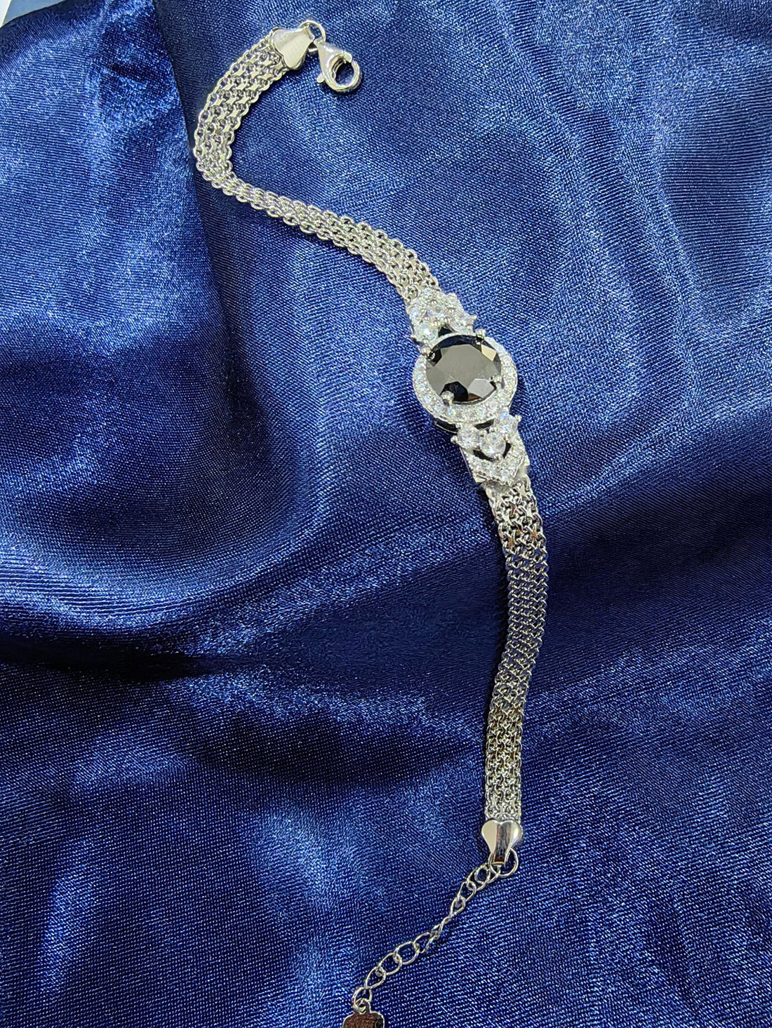 S925 Silver Moissanite Bracelet French Gentle Style Versatile Fashionable Accessory for Girlfriends Perfect Valentine's Day Gift, Length 16+3cm