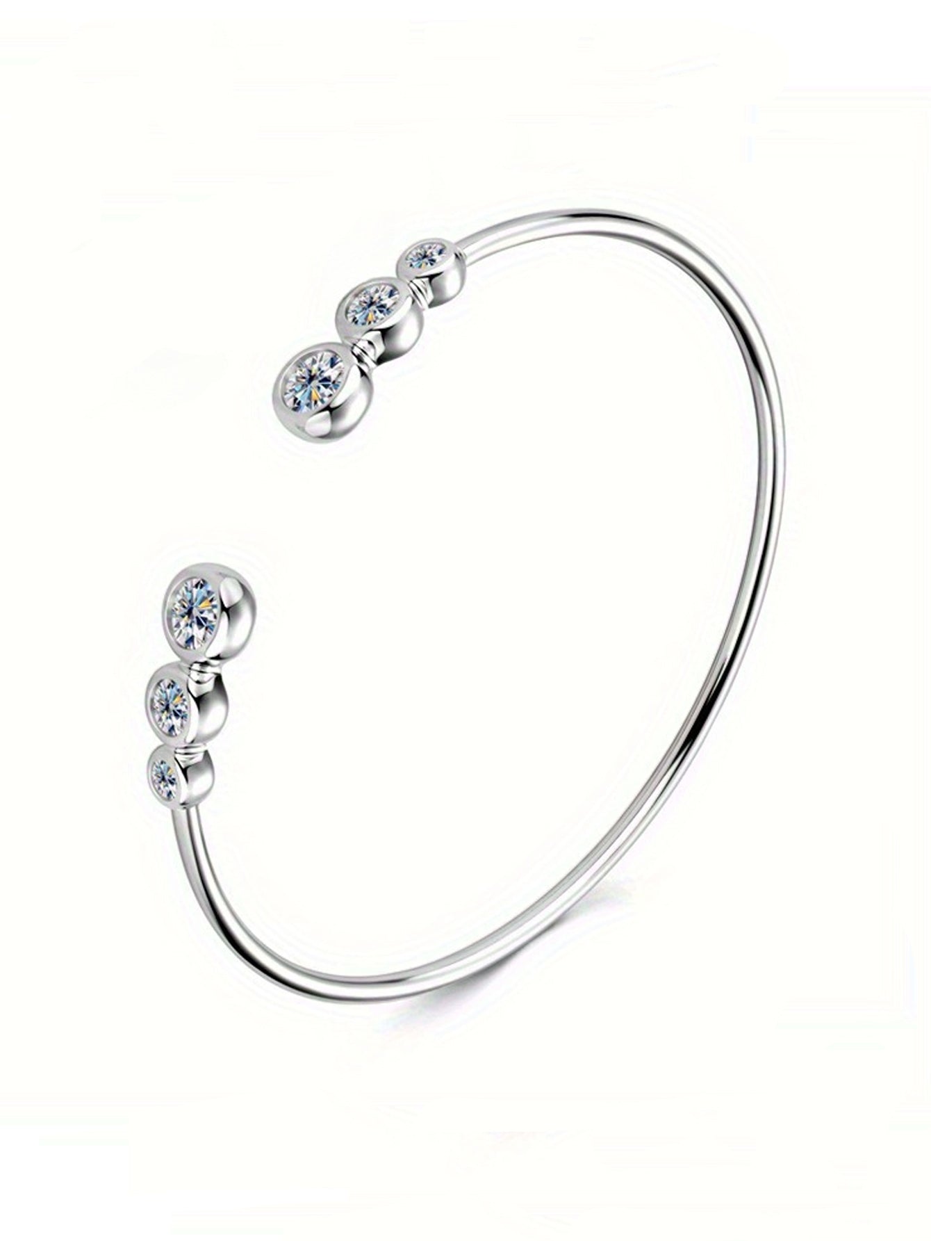 925 Sterling Silver Moissanite Bracelet Timeless Gift