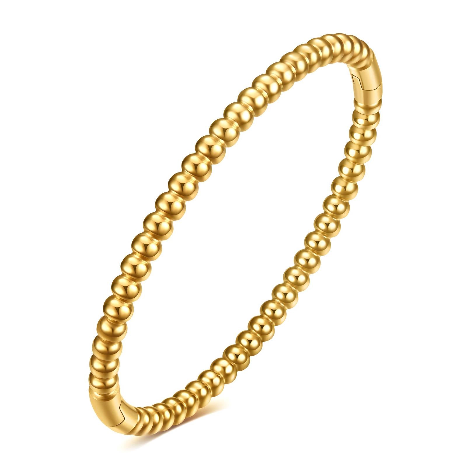 Waterproof Bracelet, 18K Gold Plated Steel