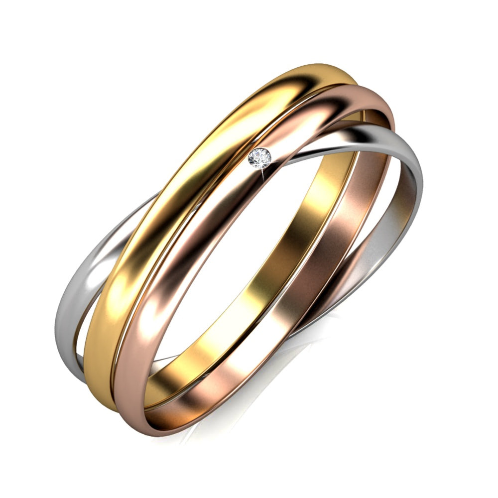 Multi Color 3 Layer Bangle Bracelet Embellished with Swarovski Crystals